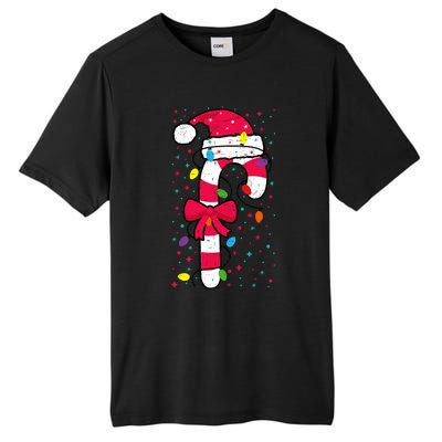 Candy Cane Crew Christmas Lights Family Matching Xmas Tall Fusion ChromaSoft Performance T-Shirt