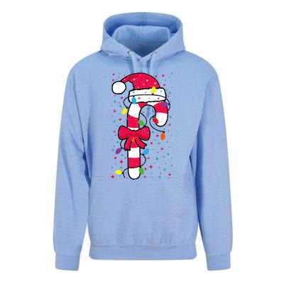 Candy Cane Crew Christmas Lights Family Matching Xmas Unisex Surf Hoodie