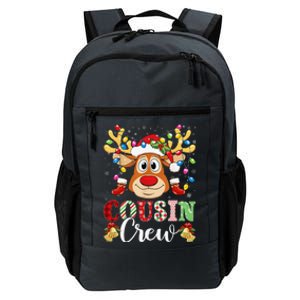 Christmas Cousin Crew Reindeer Santa Hat Lightsns Daily Commute Backpack