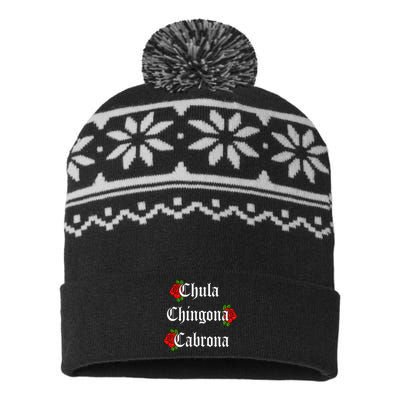 Chula Chingona Cabrona Mecican USA-Made Snowflake Beanie