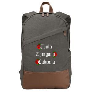 Chula Chingona Cabrona Mecican Cotton Canvas Backpack