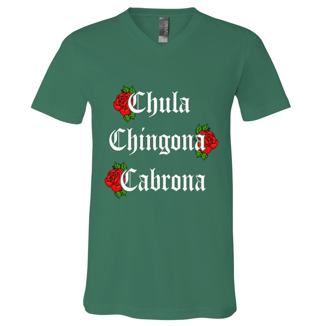 Chula Chingona Cabrona Mecican V-Neck T-Shirt