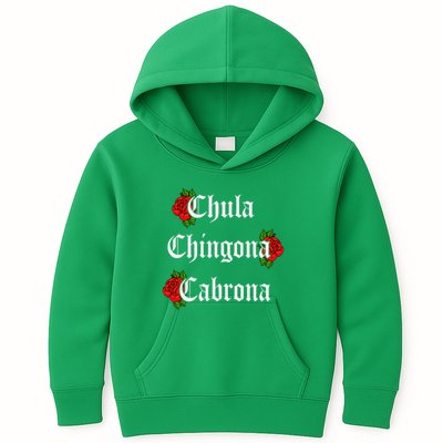 Chula Chingona Cabrona Mecican Kids Hoodie
