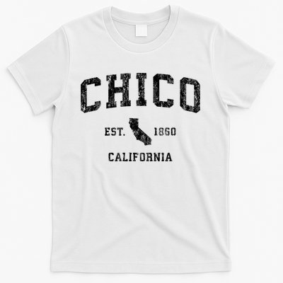 Chico California Ca Vintage Athletic Sports Design Hood T-Shirt