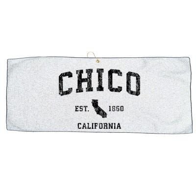 Chico California Ca Vintage Athletic Sports Design Hood Large Microfiber Waffle Golf Towel