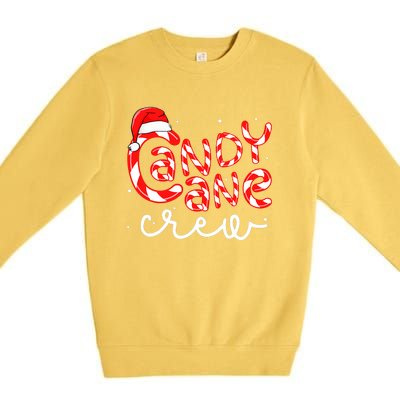 Candy Cane Crew Christmas Squad Xmas Family Matching Santa Premium Crewneck Sweatshirt