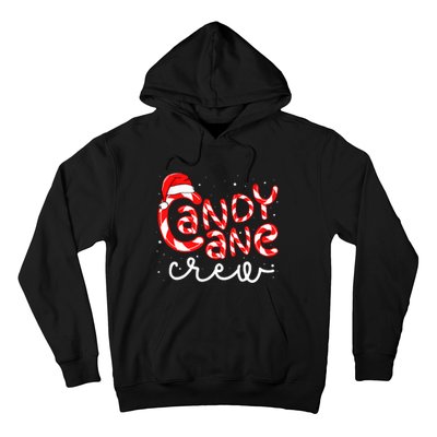 Candy Cane Crew Christmas Squad Xmas Family Matching Santa Hoodie