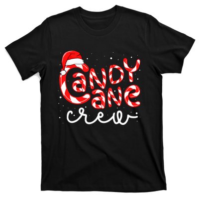 Candy Cane Crew Christmas Squad Xmas Family Matching Santa T-Shirt