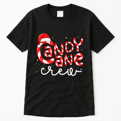Candy Cane Crew Christmas Squad Xmas Family Matching Santa Tall T-Shirt