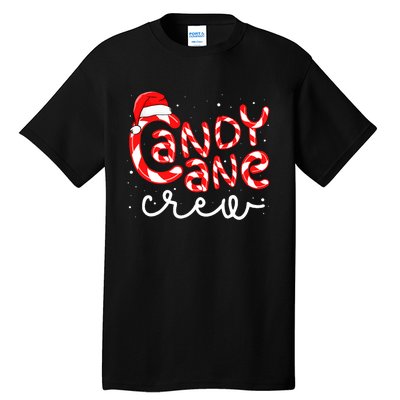 Candy Cane Crew Christmas Squad Xmas Family Matching Santa Tall T-Shirt