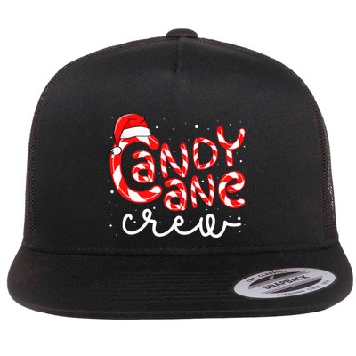 Candy Cane Crew Christmas Squad Xmas Family Matching Santa Flatbill Hat