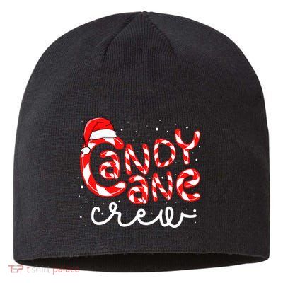 Candy Cane Crew Christmas Squad Xmas Family Matching Santa Sustainable Beanie