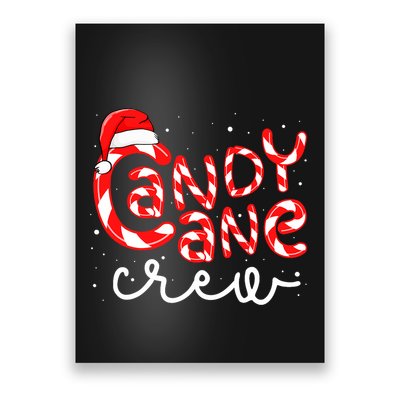 Candy Cane Crew Christmas Squad Xmas Family Matching Santa Poster
