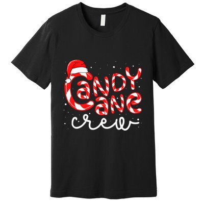 Candy Cane Crew Christmas Squad Xmas Family Matching Santa Premium T-Shirt