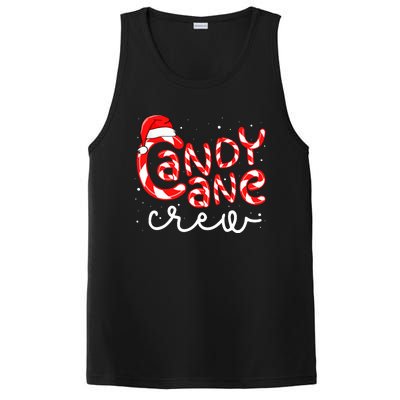 Candy Cane Crew Christmas Squad Xmas Family Matching Santa PosiCharge Competitor Tank