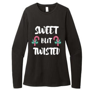 Christmas Candy Cane Sweet But Twisted Xmas Funny Holiday Gift Womens CVC Long Sleeve Shirt