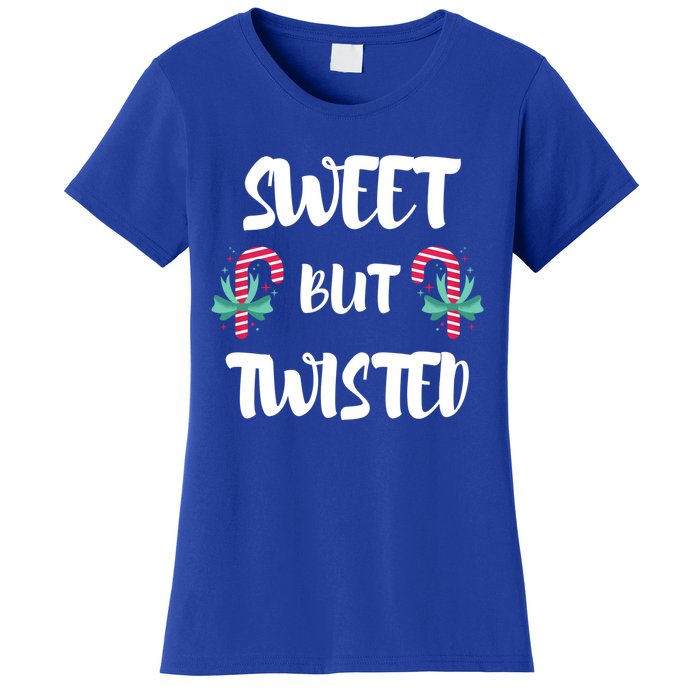 Christmas Candy Cane Sweet But Twisted Xmas Funny Holiday Gift Women's T-Shirt