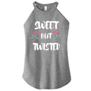 Christmas Candy Cane Sweet But Twisted Xmas Funny Holiday Gift Women's Perfect Tri Rocker Tank