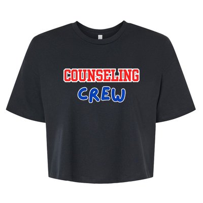 Counseling Crew Counselor Bella+Canvas Jersey Crop Tee