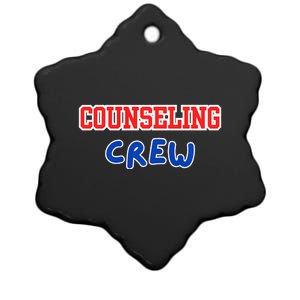 Counseling Crew Counselor Ceramic Star Ornament