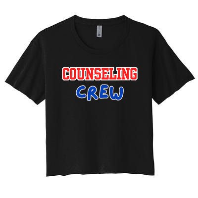 Counseling Crew Counselor Women's Crop Top Tee