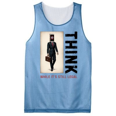 Conservative Cancel Culture Think While Its Still Legal Mesh Reversible Basketball Jersey Tank