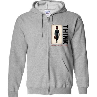 Conservative Cancel Culture Think While Its Still Legal Full Zip Hoodie