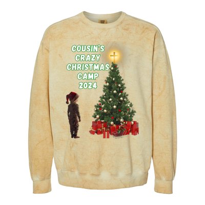 Crazy CousinS Christmas Colorblast Crewneck Sweatshirt