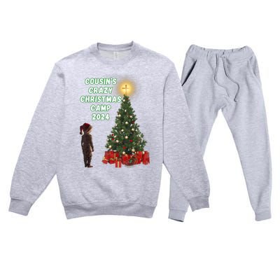 Crazy CousinS Christmas Premium Crewneck Sweatsuit Set