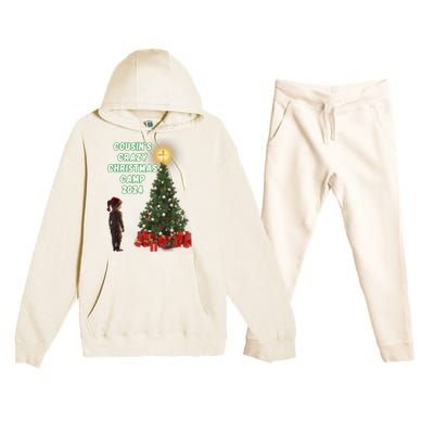 Crazy CousinS Christmas Premium Hooded Sweatsuit Set