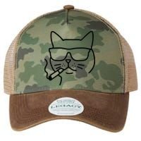 Cool Carthusian Cat With Cigarette And Sunglasses Legacy Tie Dye Trucker Hat