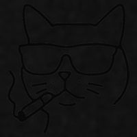 Cool Carthusian Cat With Cigarette And Sunglasses Ladies PosiCharge Tri-Blend Wicking Tank