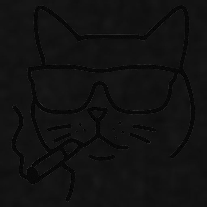 Cool Carthusian Cat With Cigarette And Sunglasses Ladies PosiCharge Tri-Blend Wicking Tank