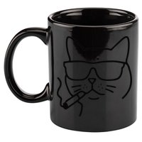 Cool Carthusian Cat With Cigarette And Sunglasses 11oz C Handle Ceramic Mug