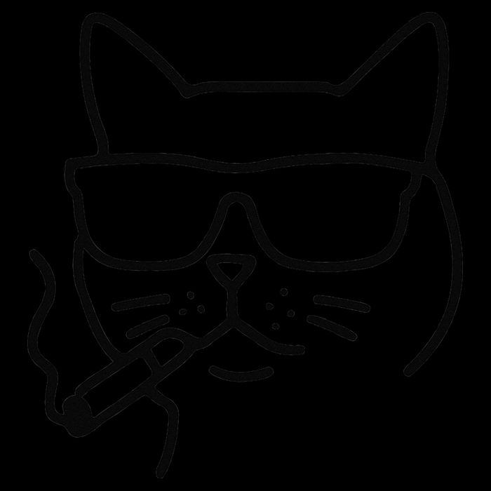 Cool Carthusian Cat With Cigarette And Sunglasses 16 in Basic Backpack