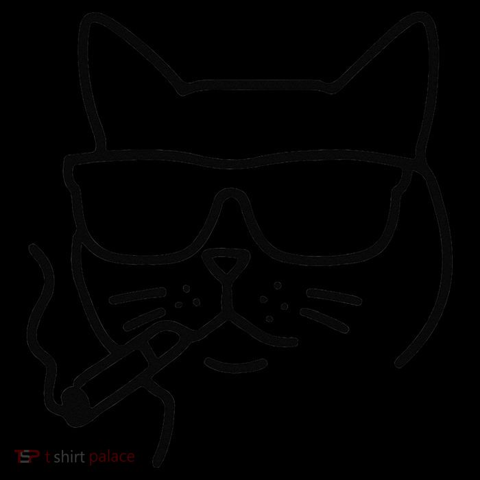 Cool Carthusian Cat With Cigarette And Sunglasses Tie Dye Hoodie