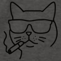Cool Carthusian Cat With Cigarette And Sunglasses Vector Backpack