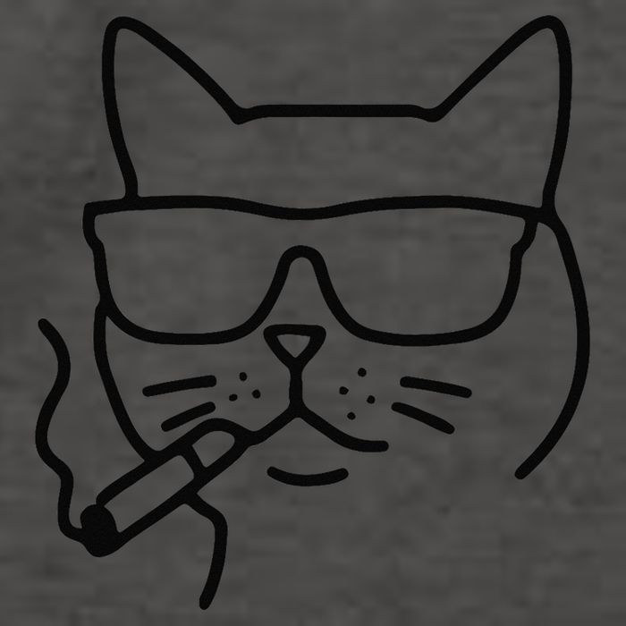 Cool Carthusian Cat With Cigarette And Sunglasses Vector Backpack