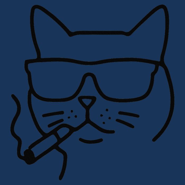 Cool Carthusian Cat With Cigarette And Sunglasses Infant Baby Jersey Bodysuit