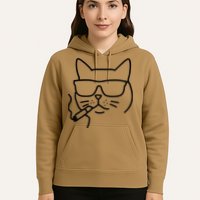 Cool Carthusian Cat With Cigarette And Sunglasses Hoodie