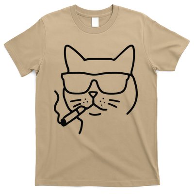 Cool Carthusian Cat With Cigarette And Sunglasses T-Shirt