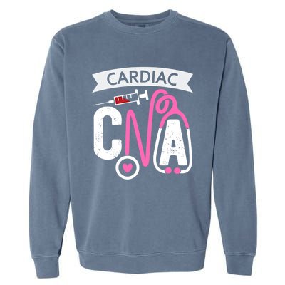 Cardiac Cna Certified Nursing Assistant Cardiovascular Nurse Cool Gift Garment-Dyed Sweatshirt