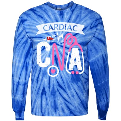 Cardiac Cna Certified Nursing Assistant Cardiovascular Nurse Cool Gift Tie-Dye Long Sleeve Shirt