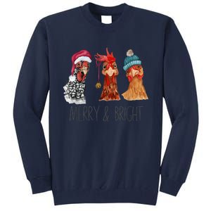 Cute Chickens Christmas Christmas Farm Animal Funny Holiday Tall Sweatshirt