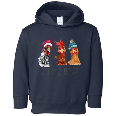 Cute Chickens Christmas Christmas Farm Animal Funny Holiday Toddler Hoodie