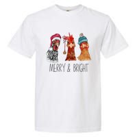 Cute Chickens Christmas Christmas Farm Animal Funny Holiday Garment-Dyed Heavyweight T-Shirt