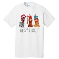 Cute Chickens Christmas Christmas Farm Animal Funny Holiday Tall T-Shirt