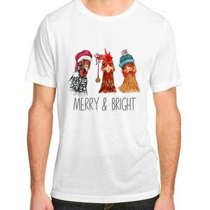 Cute Chickens Christmas Christmas Farm Animal Funny Holiday Adult ChromaSoft Performance T-Shirt