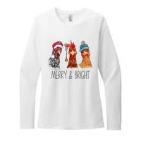 Cute Chickens Christmas Christmas Farm Animal Funny Holiday Womens CVC Long Sleeve Shirt