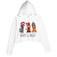 Cute Chickens Christmas Christmas Farm Animal Funny Holiday Crop Fleece Hoodie